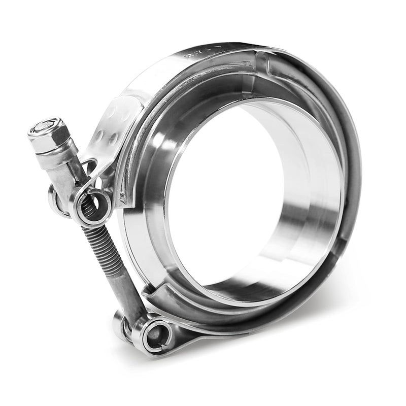 AKIHISA 1.75 Inch V Band Clamp with Flange Male Female Stainless Steel_304 for Exhaust System, Turbocharger, Downpipe, Muffler 1 Pack - Image 4
